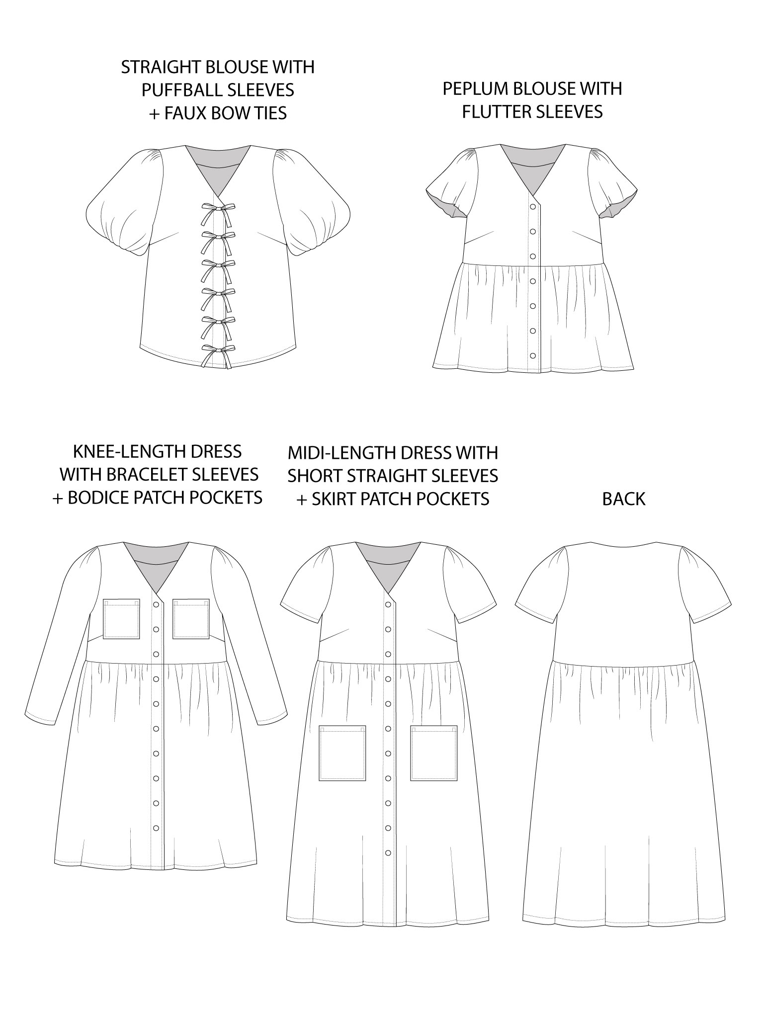 Sew a Dress or Blouse using Tilly and the Buttons Nell