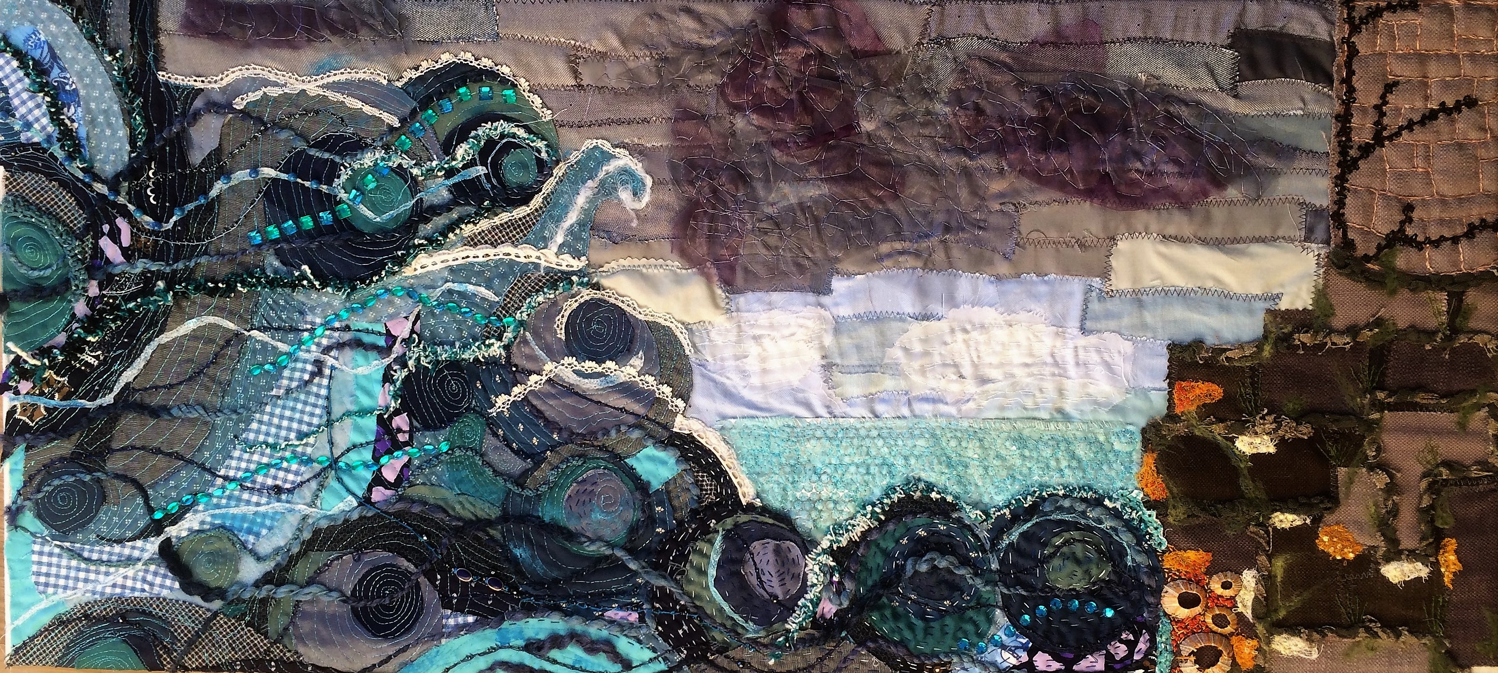 Appliqué Workshop - Seascape - using Sewing Machine