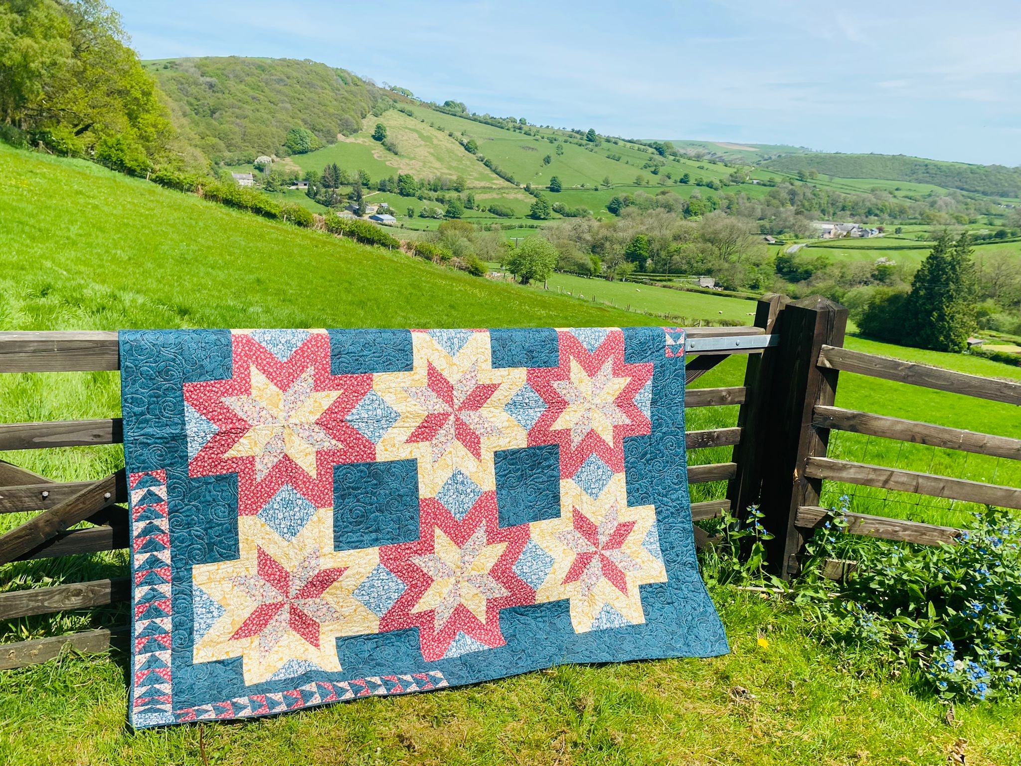 Double Lucky Star Quilt - Patchwork & Quilting for Beginners