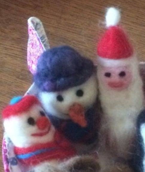 Christmas Needlefelting - Santa, Snowman, Gnome