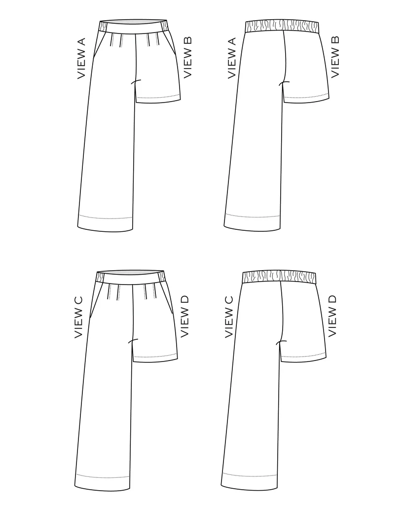 Learn to fit Trousers to your body using the Emerson Trousers by True Bias 