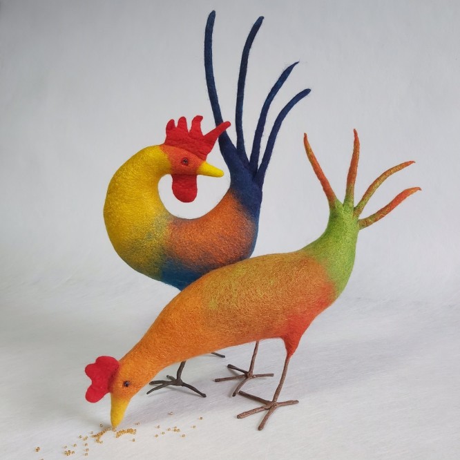 Wet Felt Birds with Karen Lane