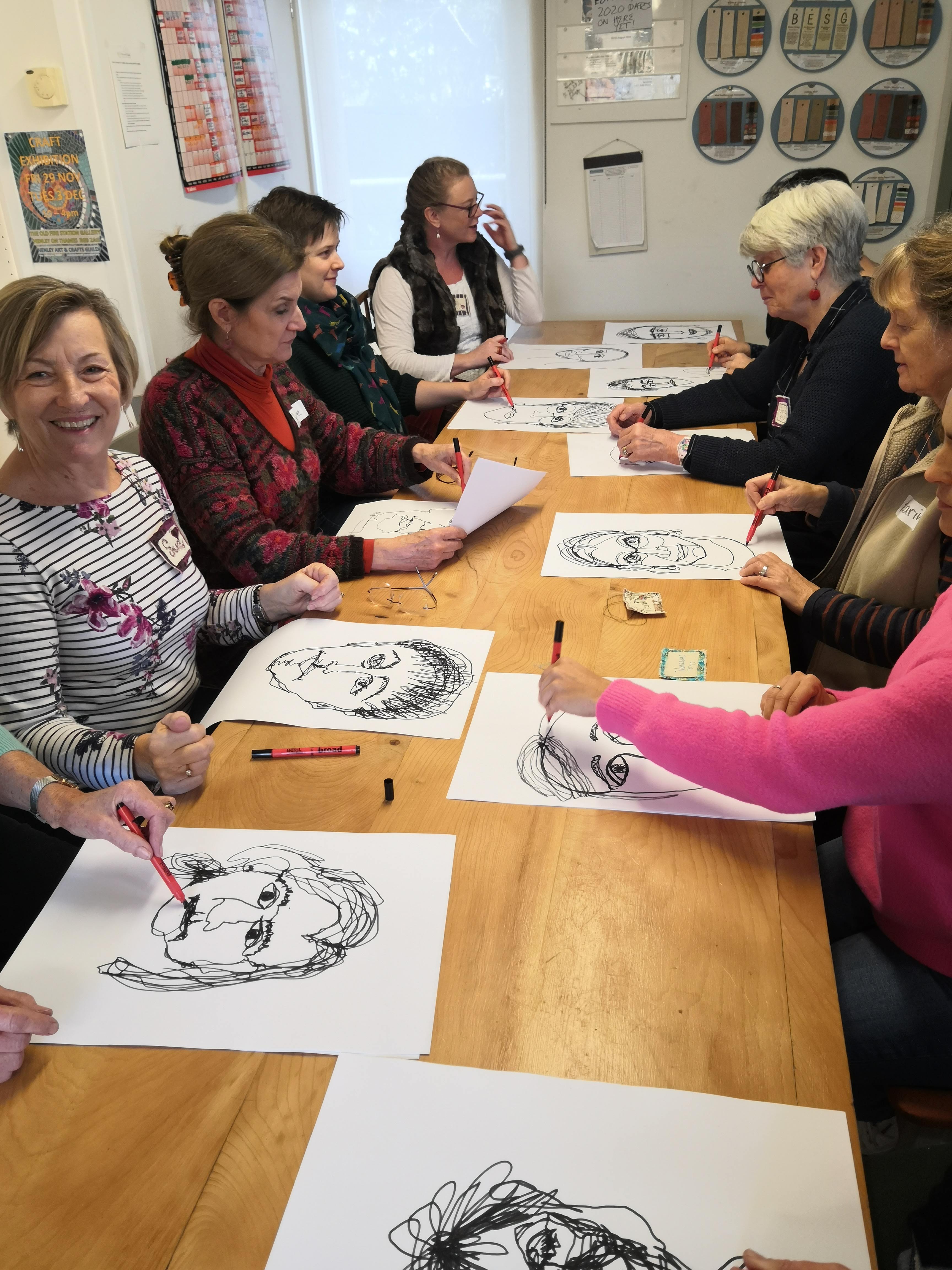 Learn to stitch a portrait with Harriet Riddle 