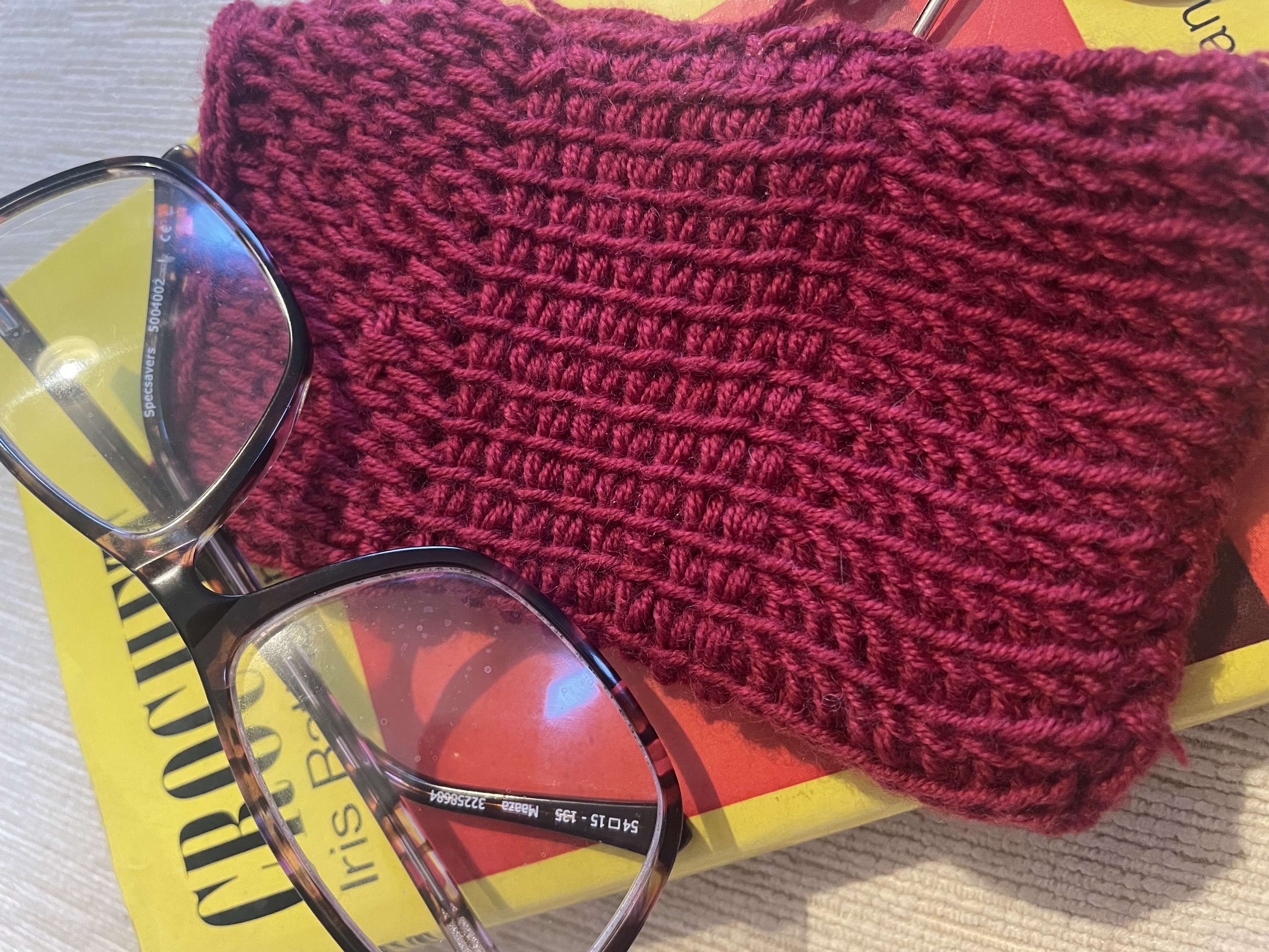 Tunisian Crochet Phone/Glasses Case