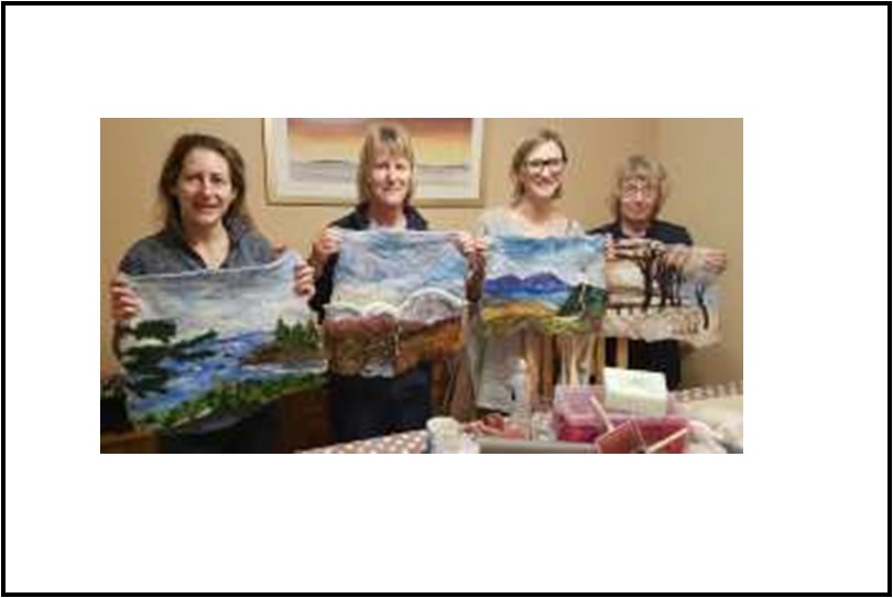 One day wet felted landscape workshop Thursday 15th July- Barnard Castle