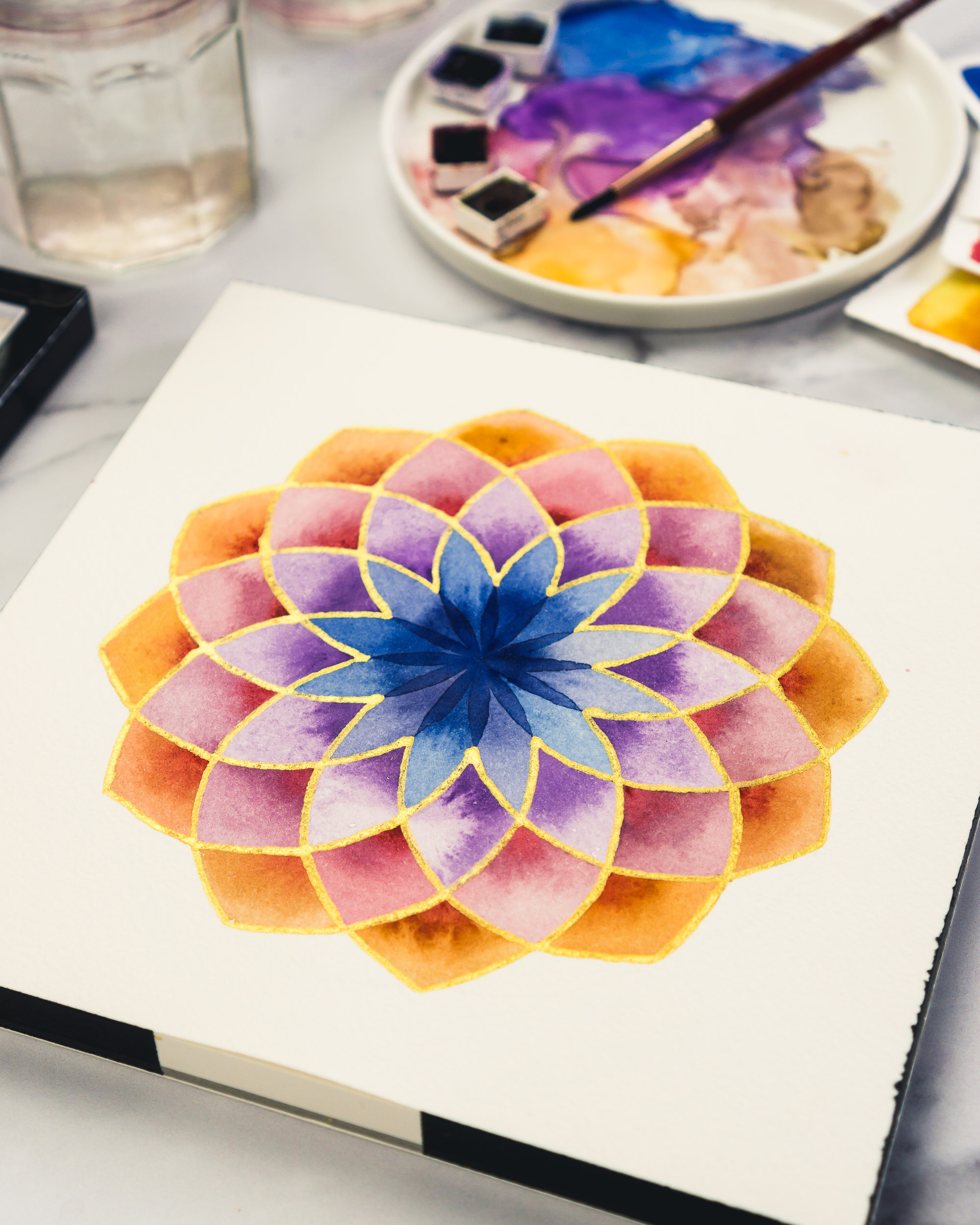 Draw calming mandalas