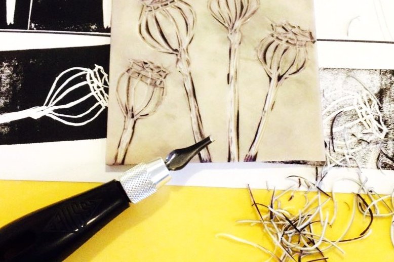 Introduction to lino printing onto paper