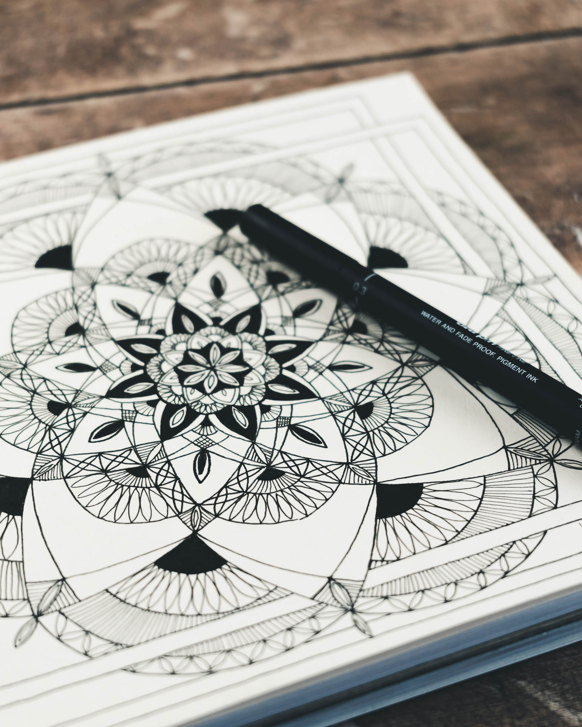 Draw calming mandalas