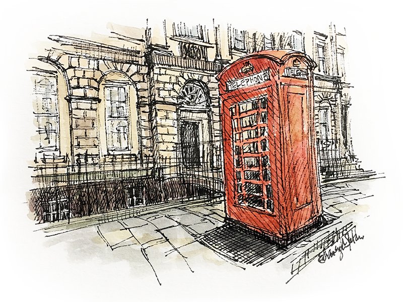 City centre sketching tours with the Edinburgh Sketcher