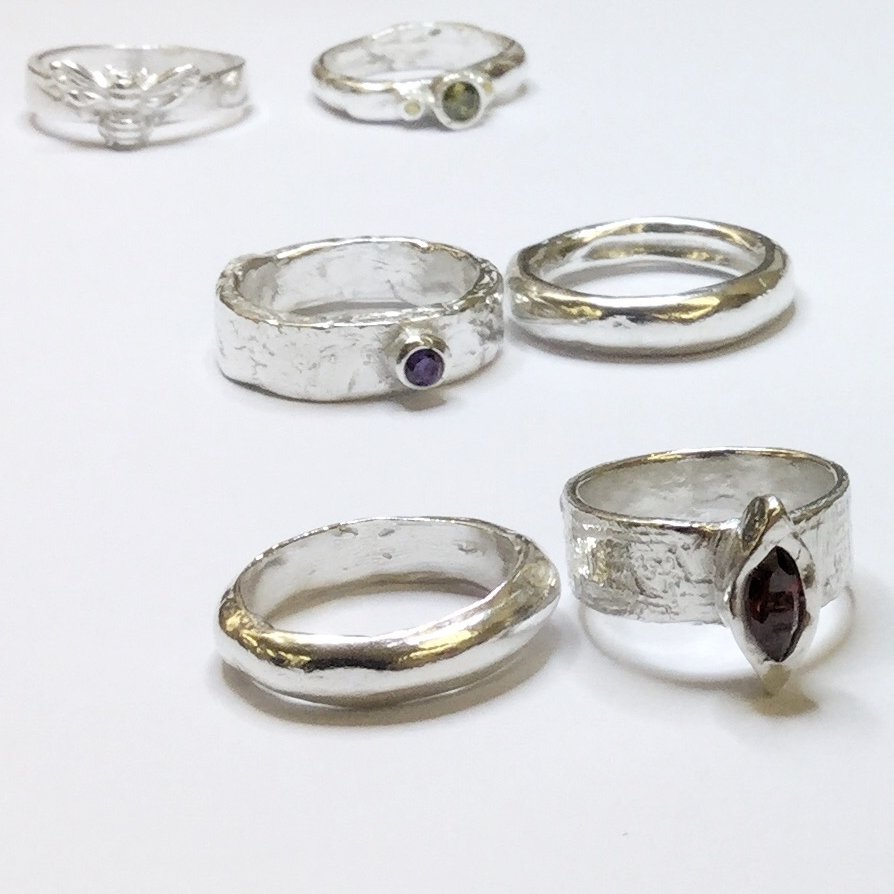 Silver clay ring making