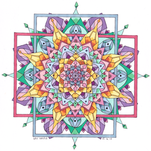 Draw calming mandalas