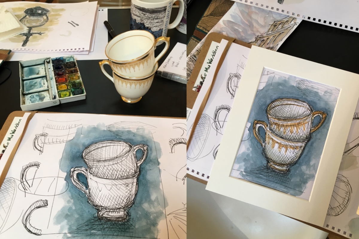 Sketching tour with the Edinburgh Sketcher | private class for up to 10