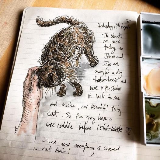 Sketchbook journalling with the Edinburgh Sketcher