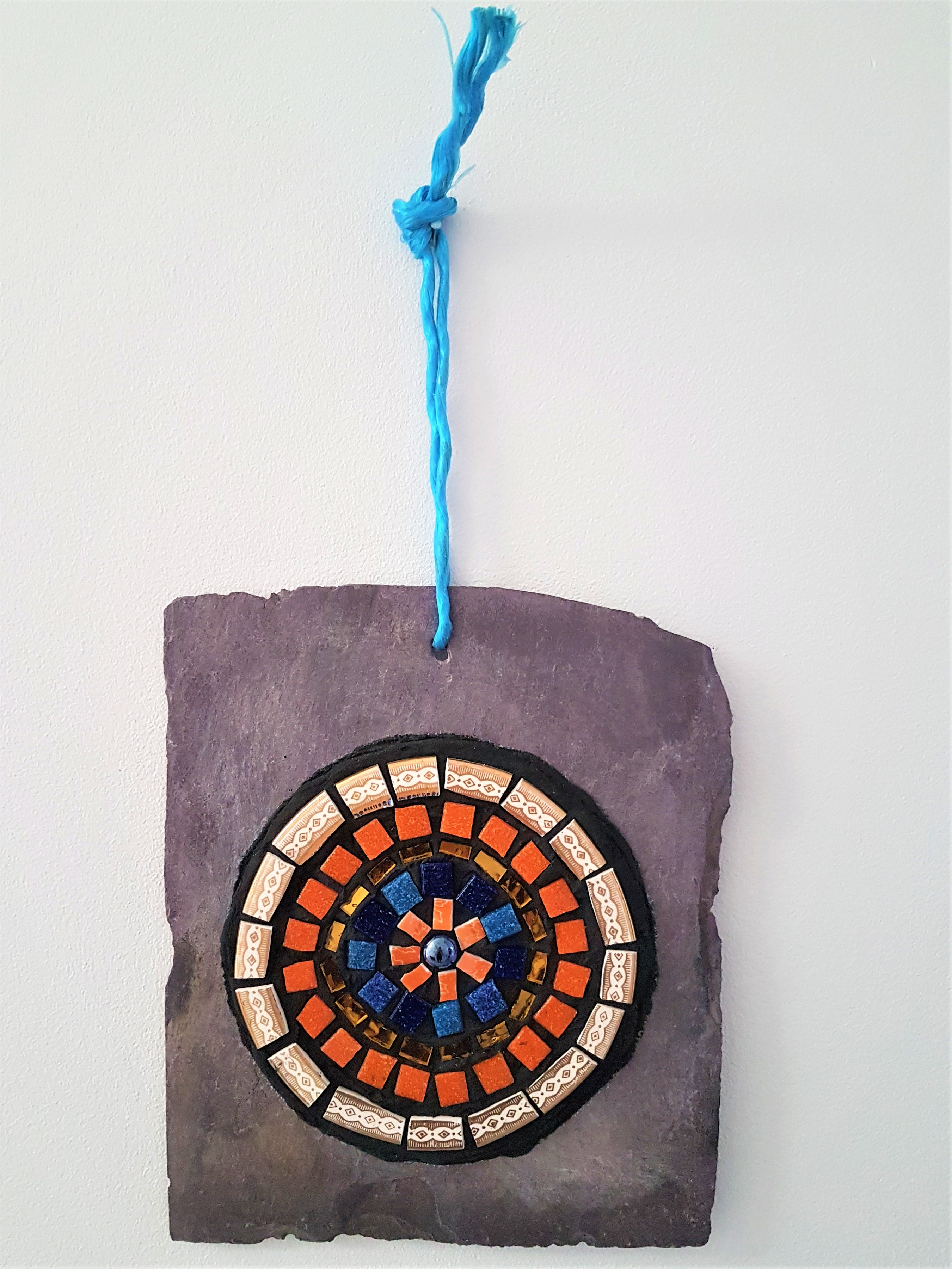 Mandala slate garden mosaic workshop