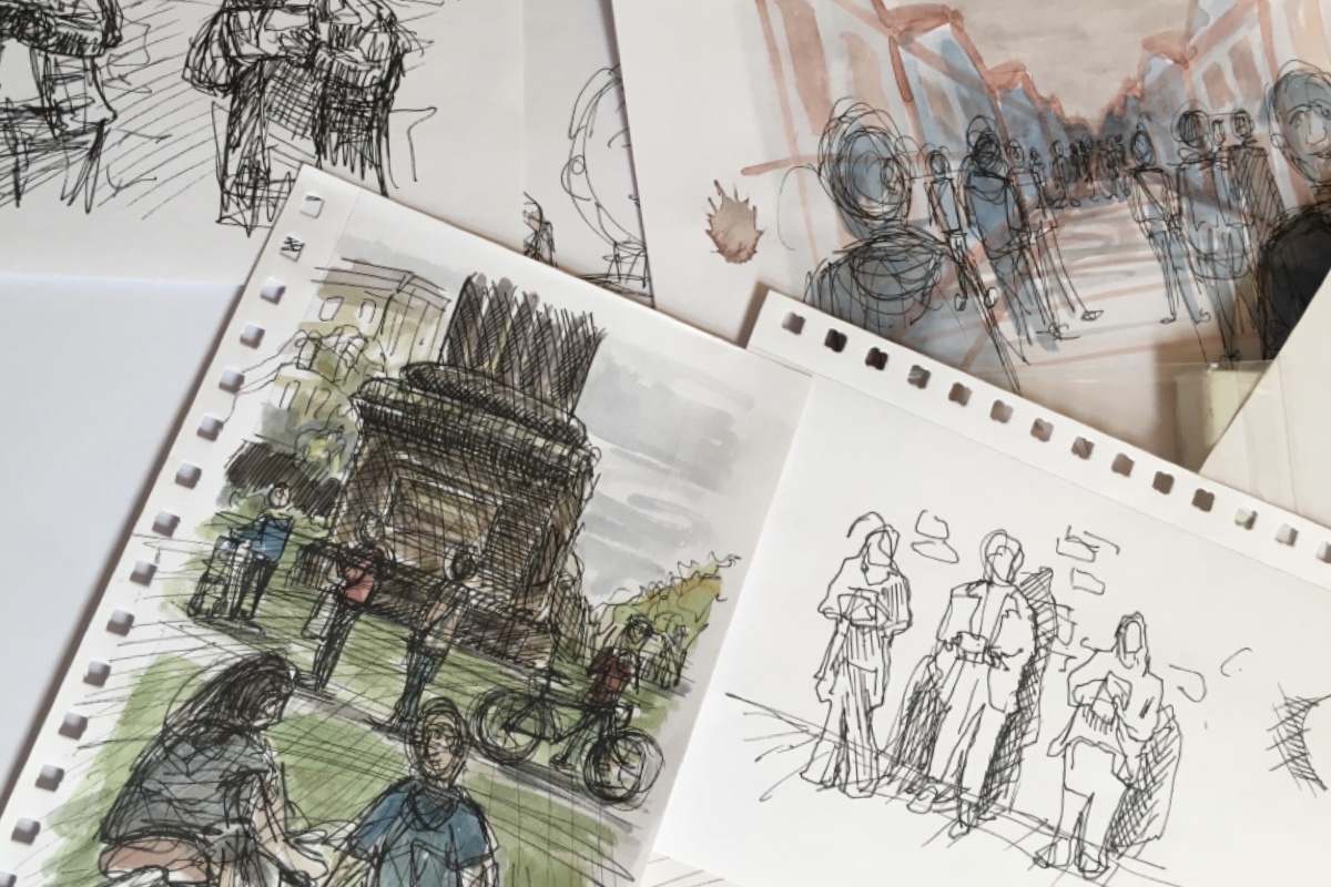 Sketching tour with the Edinburgh Sketcher | private class for up to 10