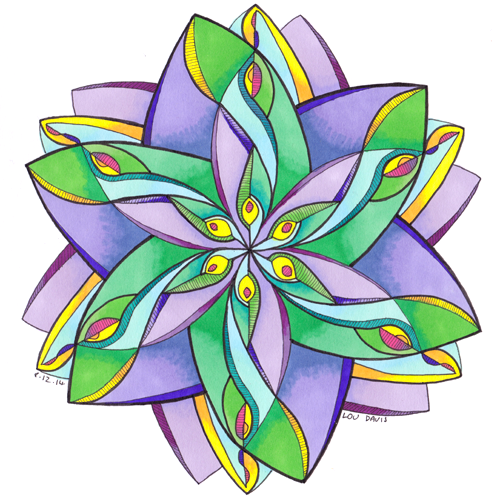 Draw calming mandalas