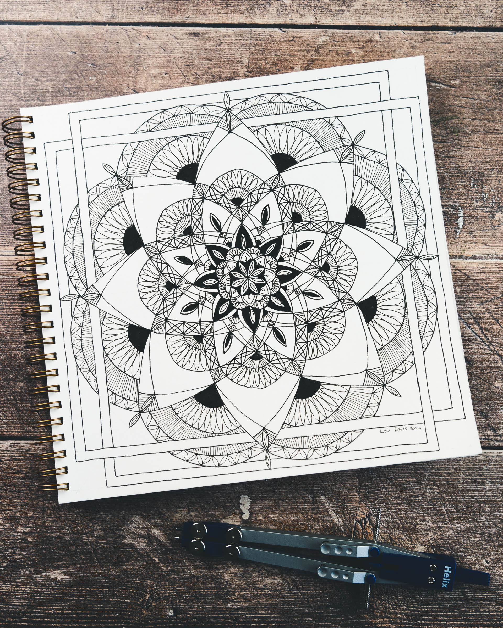 Draw calming mandalas