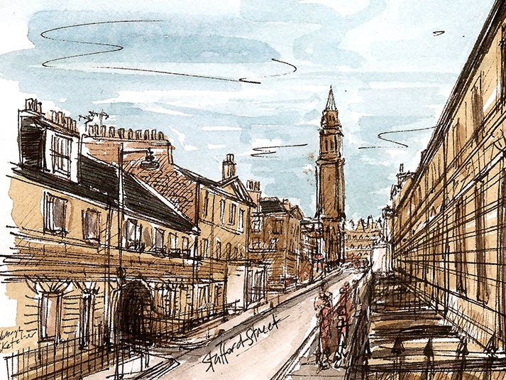 City centre sketching tours with the Edinburgh Sketcher