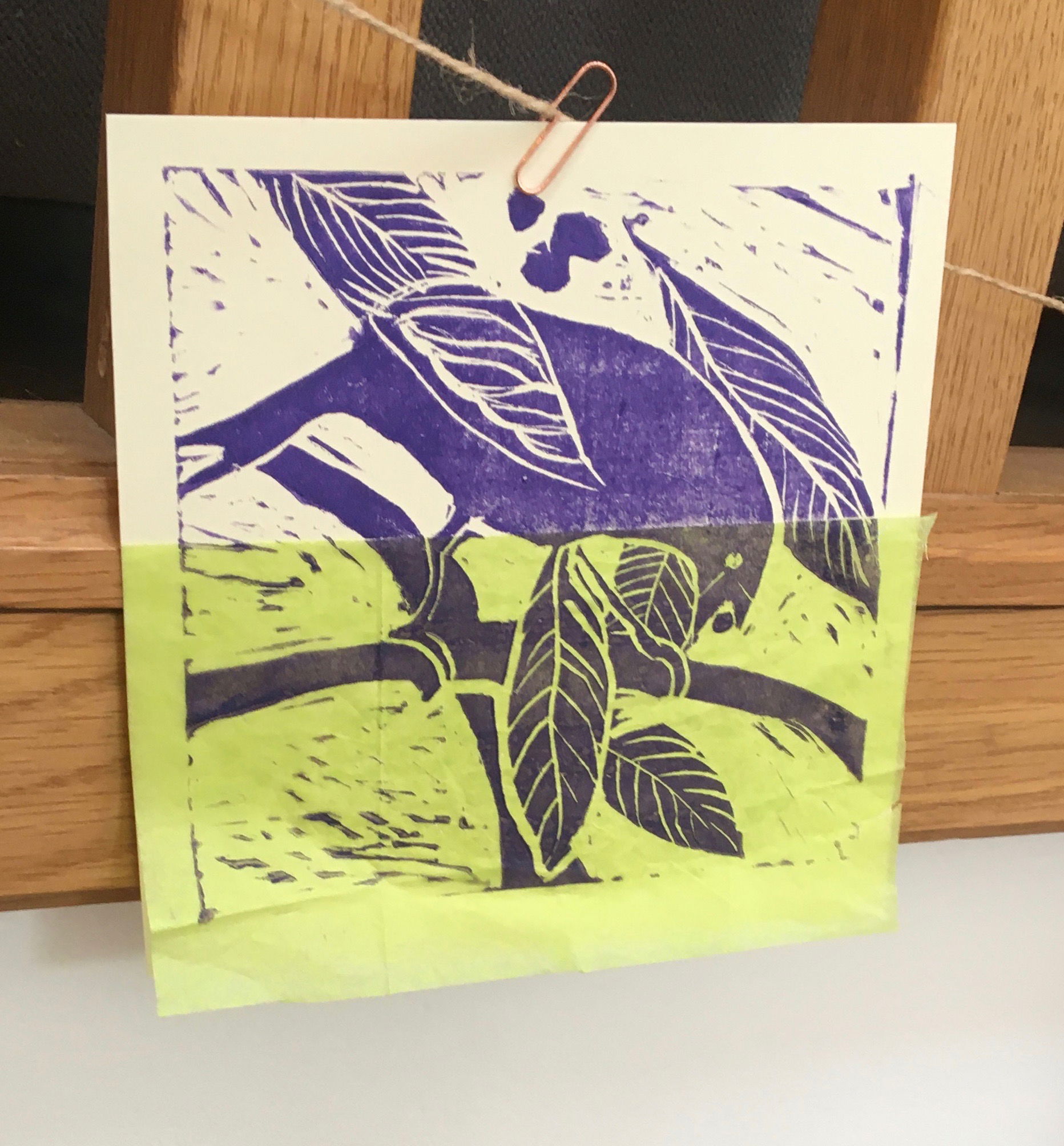 Introduction to lino printing onto paper