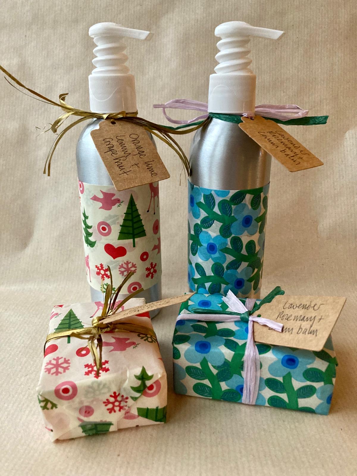 Festive soap and skincare: learn how to make an organic soap and Vitamin C body cream gift set