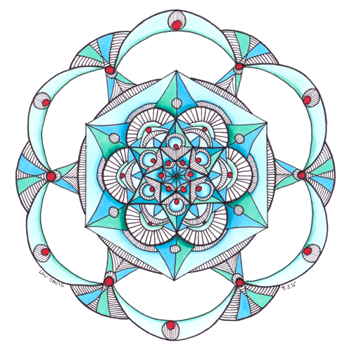 Draw calming mandalas