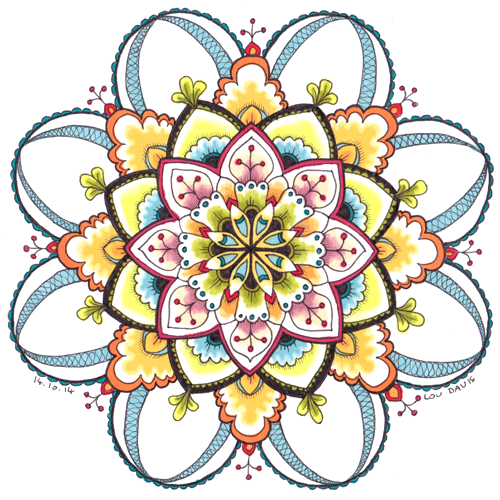 Draw calming mandalas