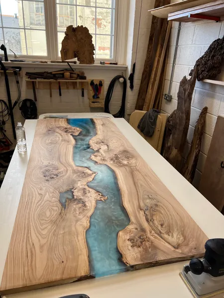 Epoxy Resin River Dining Table Workshop