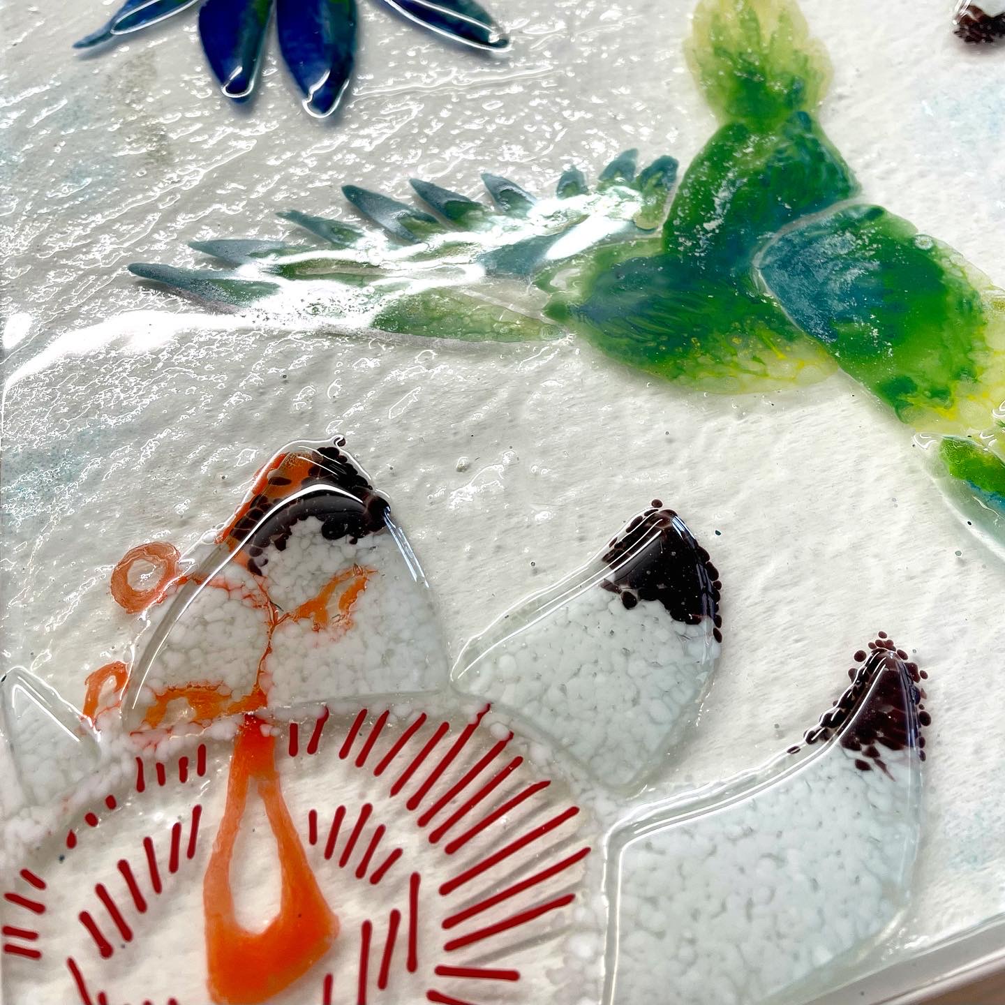 1 Day beginners Fused Glass Wall Panel - Vessels class