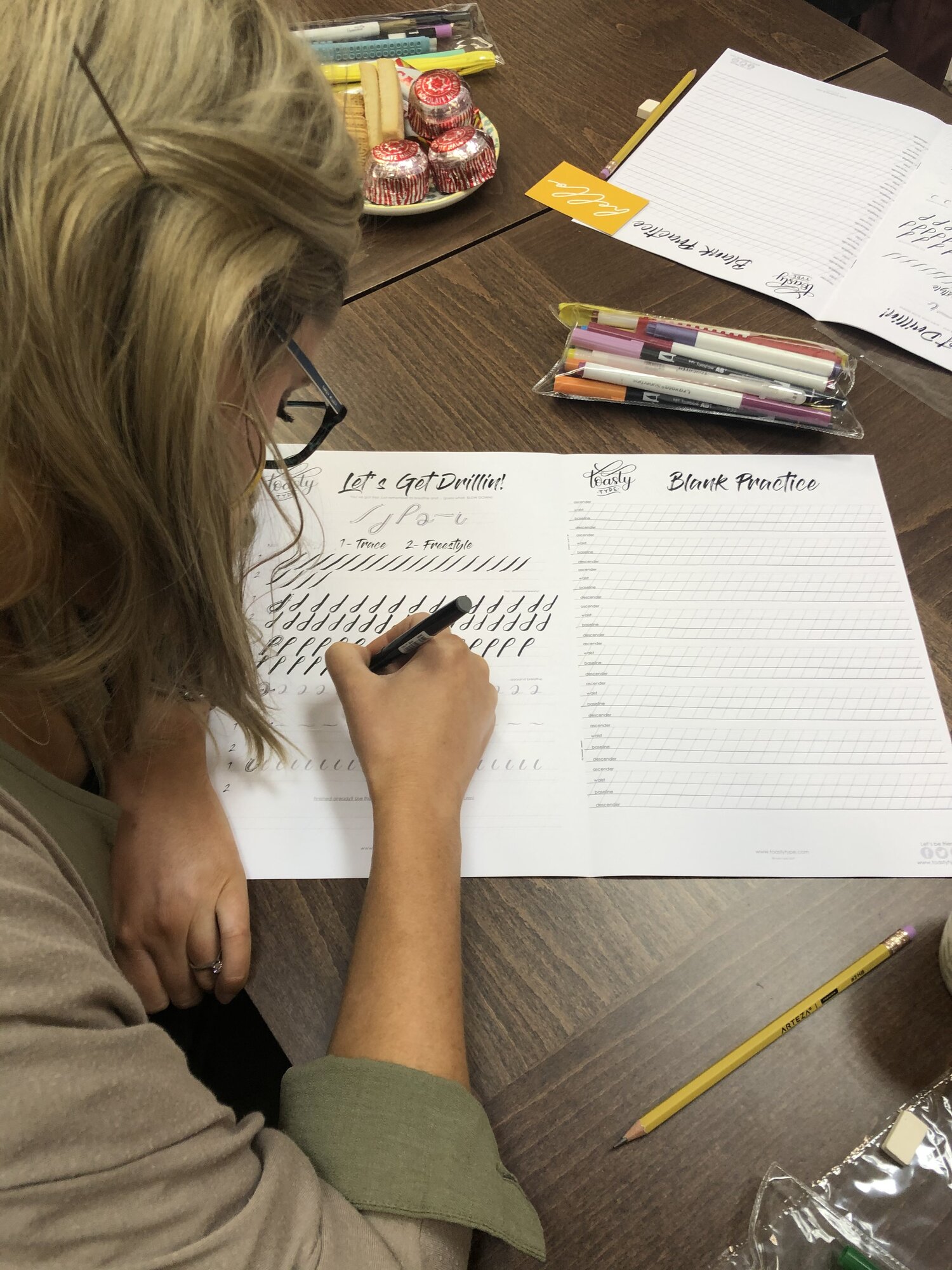 Beginners Brush Pen Calligraphy Workshop At Home Kit