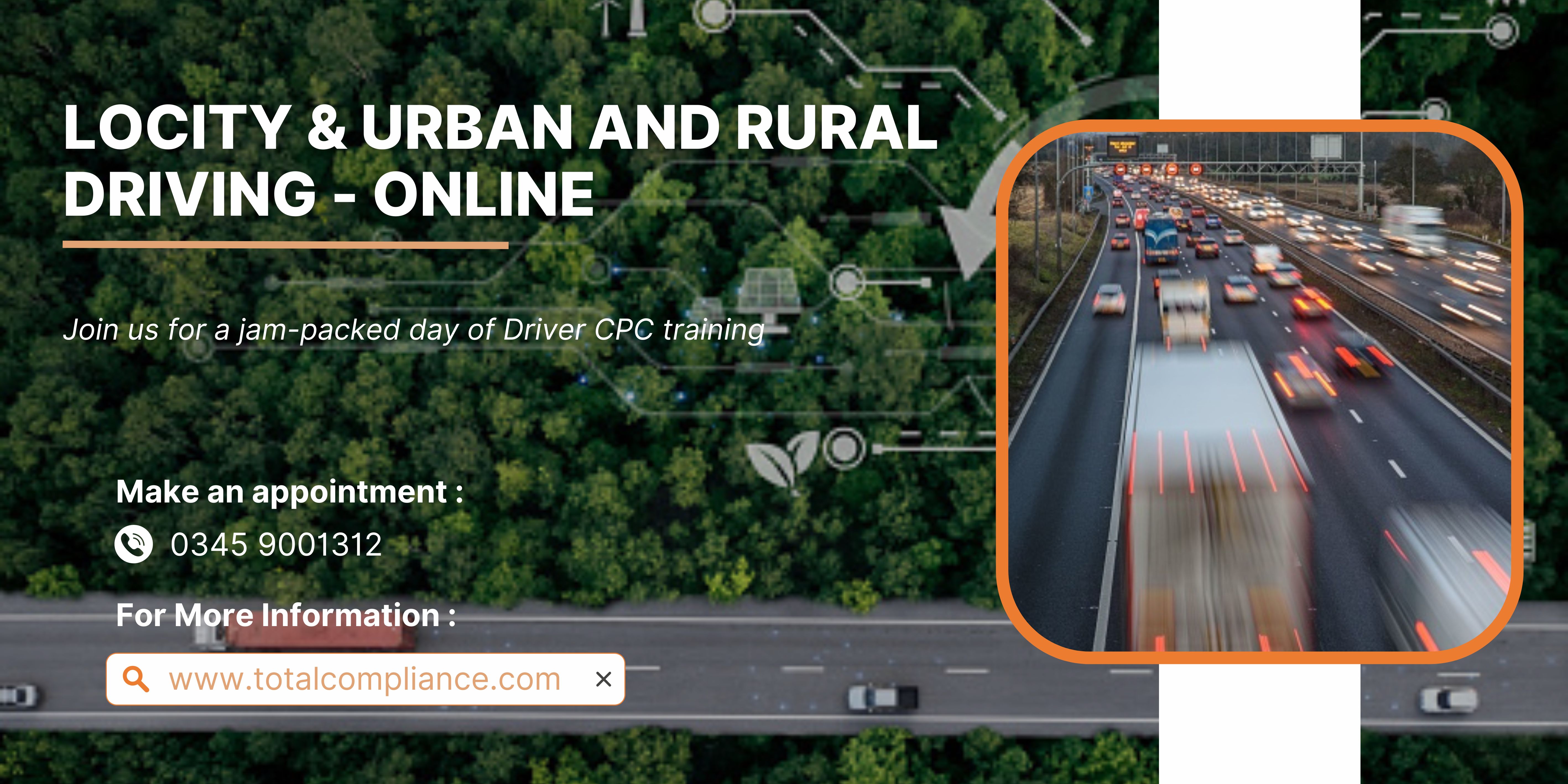 Driver CPC -1 Day Periodic 7-Hour Course: LoCITY & Urban and Rural Driving - Online