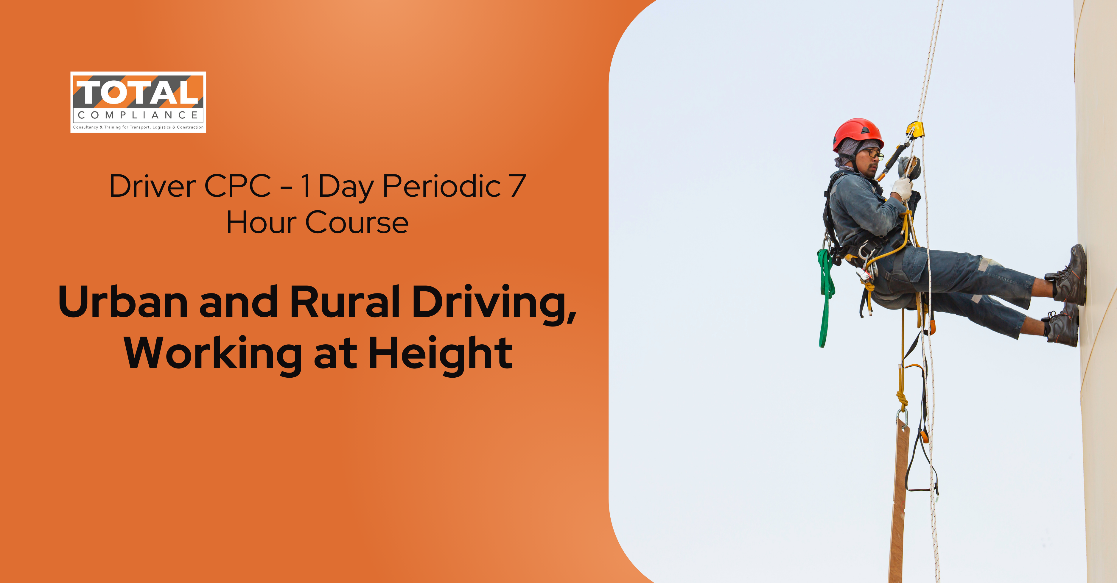 Driver CPC - 1 Day Periodic 7 Hour Course/ Urban and Rural Driving, Working at Height