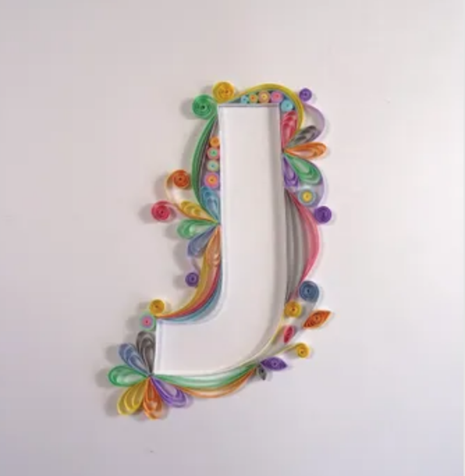 Paper Quilling Letter Designs, West Yorkshire, Papercraft Workshop