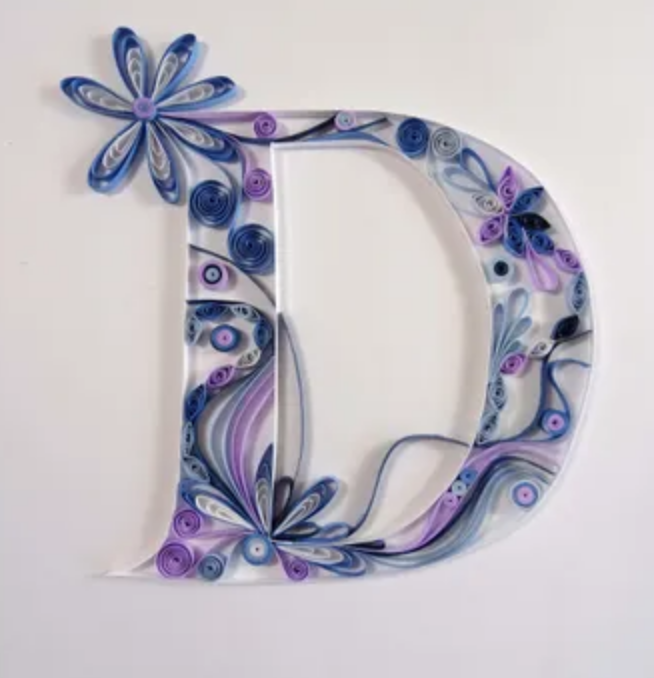 Paper Quilling Letter Designs, West Yorkshire, Papercraft Workshop