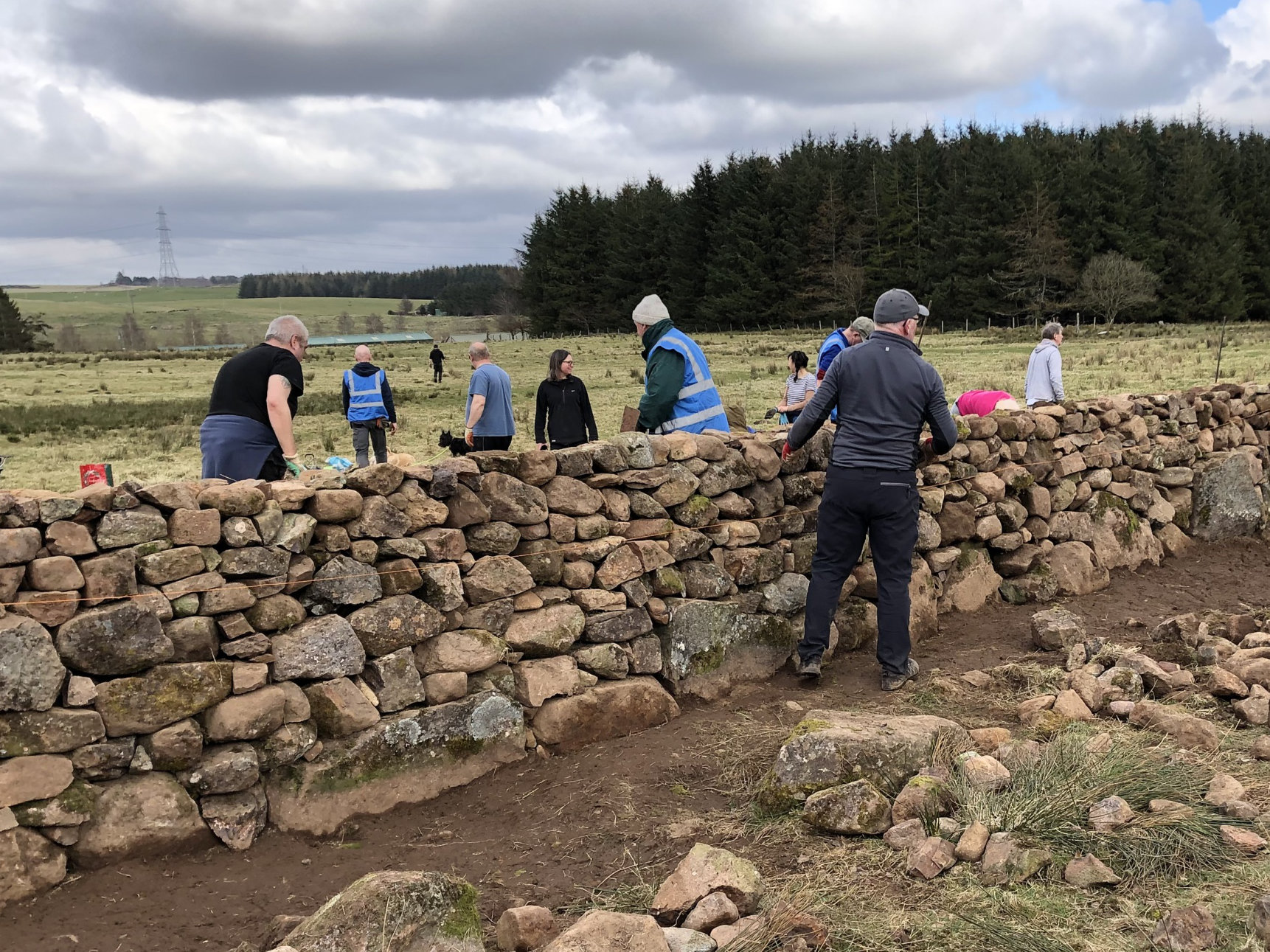 Intro to DryStone Walling - Auchenfoyle, June